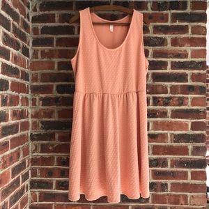 Peach A-Line Dress